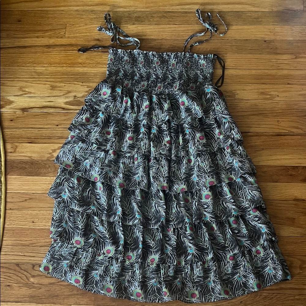 Liberty of London for Target Black and Pink Midi Dress